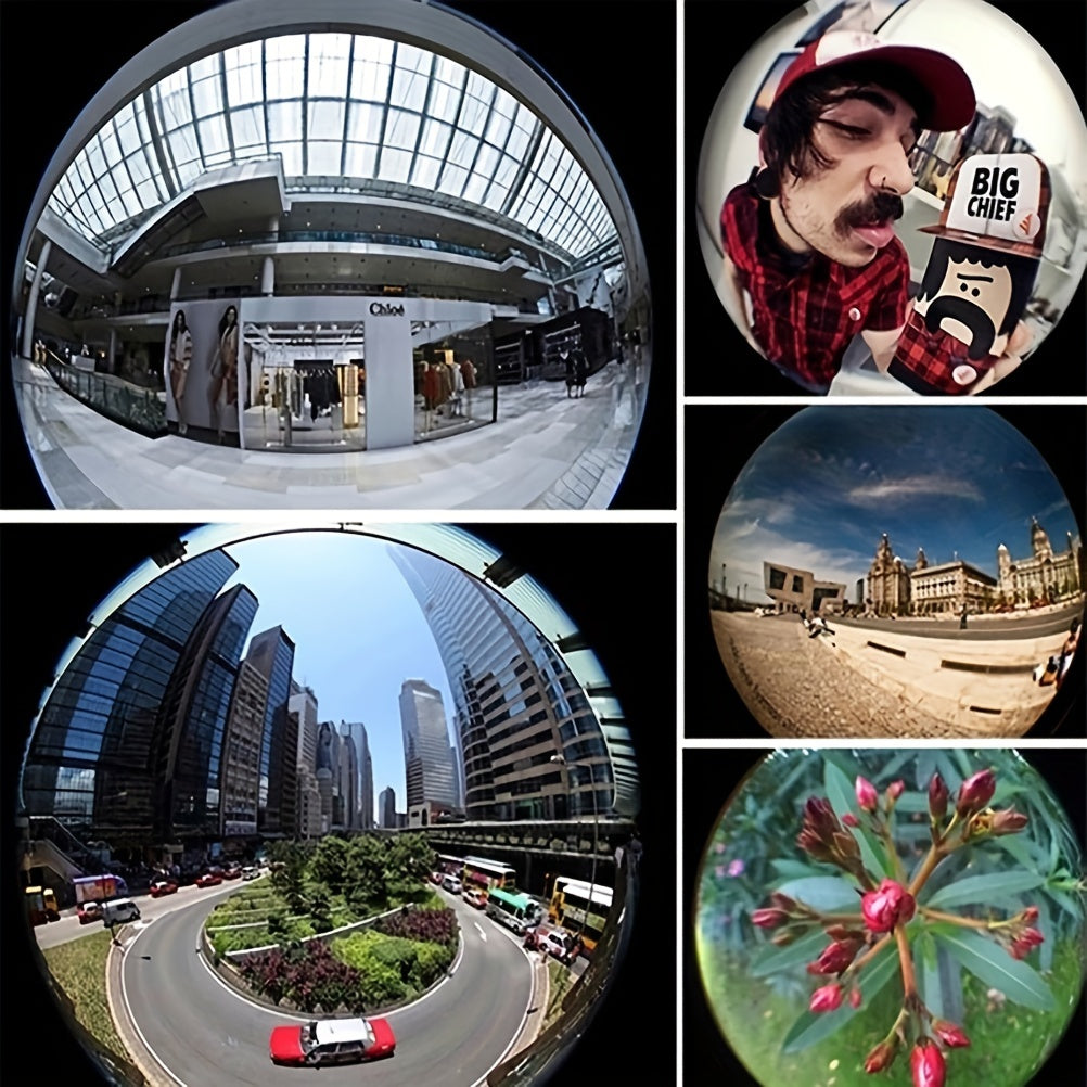 3-in-1 Universal Smartphone Camera Lens Kit, Fisheye, Wide Angle, Macro Lenses, Glass Material, Clip-On Mobile Photography Accessories
