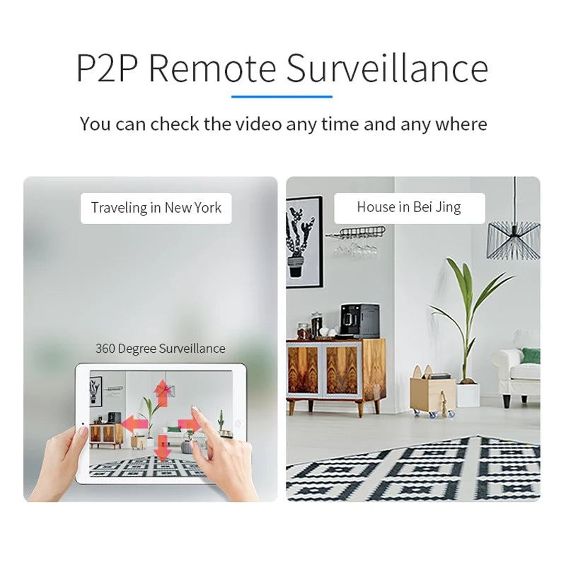 Smart Life Wireless Camera IP HD Tuya Human Auto Tracking Cctv Security Surveillance Color IR Night Vision Indoor Wifi Home Cam