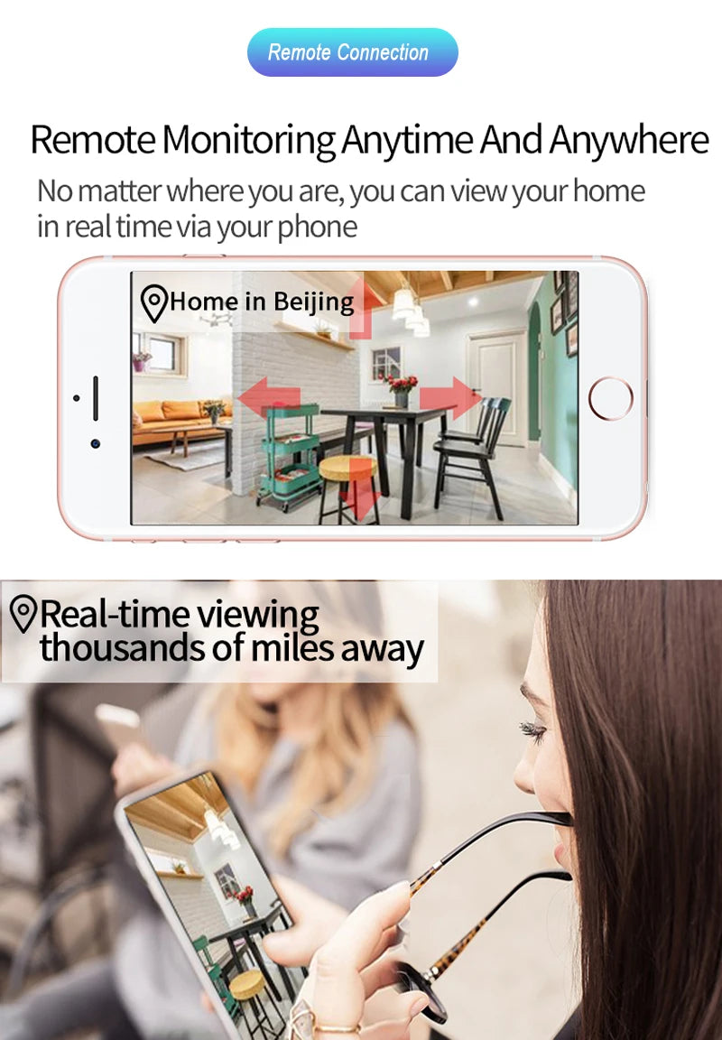 Smart Life Wireless Camera IP HD Tuya Human Auto Tracking Cctv Security Surveillance Color IR Night Vision Indoor Wifi Home Cam