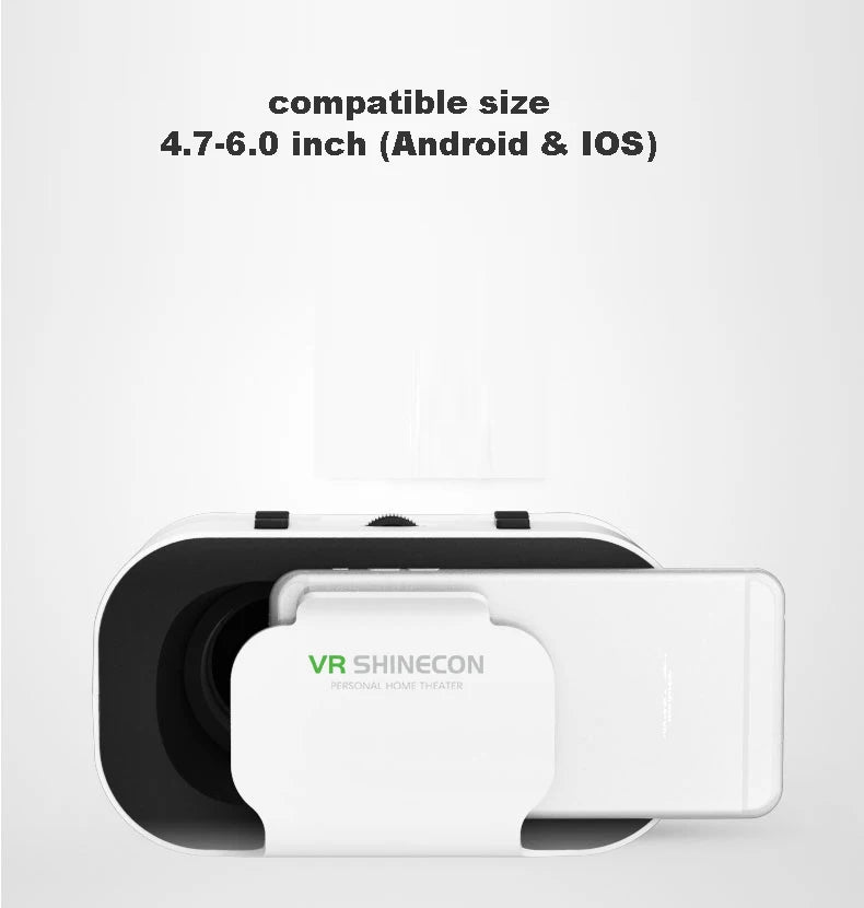 VR Shinecon Casque Headset Virtual Reality Glasses 3D Helmet 3 D For iPhone Android Smart Phone Smartphone Goggles Viar Mobile