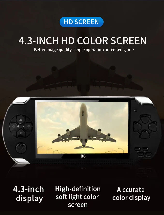 Handheld Portable Retro Video Game Console Videogame Arcade Player for Children Mini Machine Emulator Retrogame Gaming Station