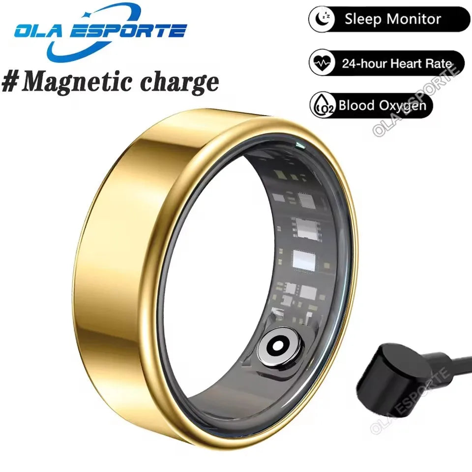 New Smart Ring Waterproof Health Monitor Smartring Take Photo Exercise Record Bluetooth Ring Birthday Gift Men Women