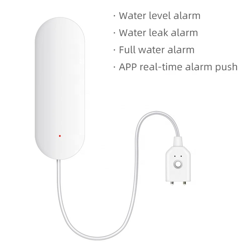 EWelink Zigbee Smart Water Leak Sensor Remote Monitor WiFi Water Overflow Level Detector Water Leak Sensor Security Sound Alarm