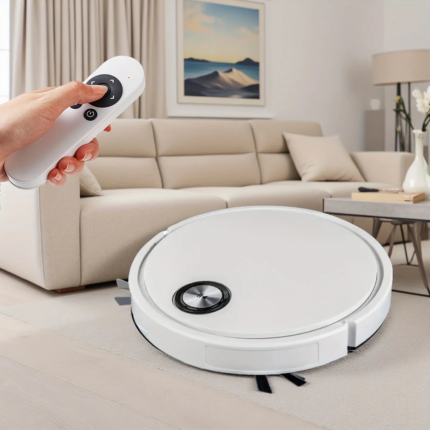 Smart robot vacuum cleaner with APP remote control, suitable for busy families, multi-functional floor cleaning sweeper