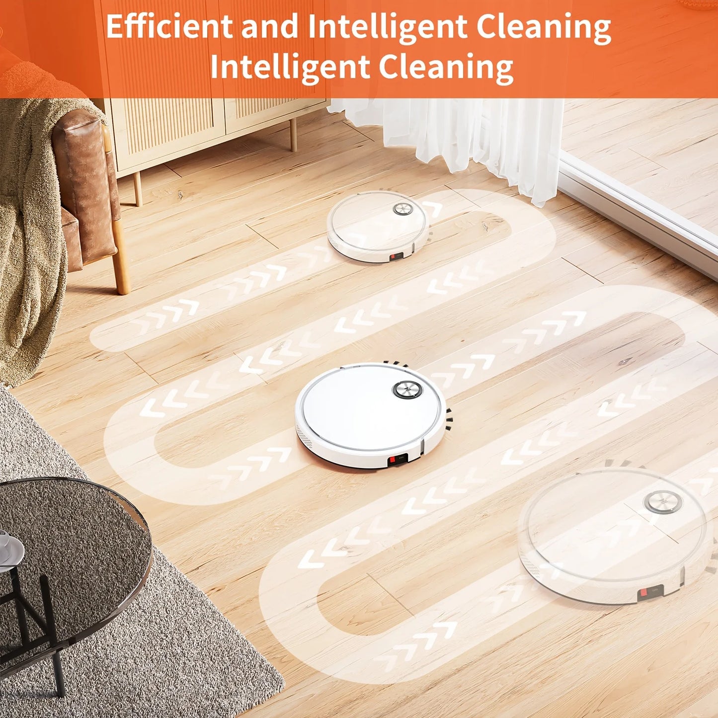 Smart robot vacuum cleaner with APP remote control, suitable for busy families, multi-functional floor cleaning sweeper