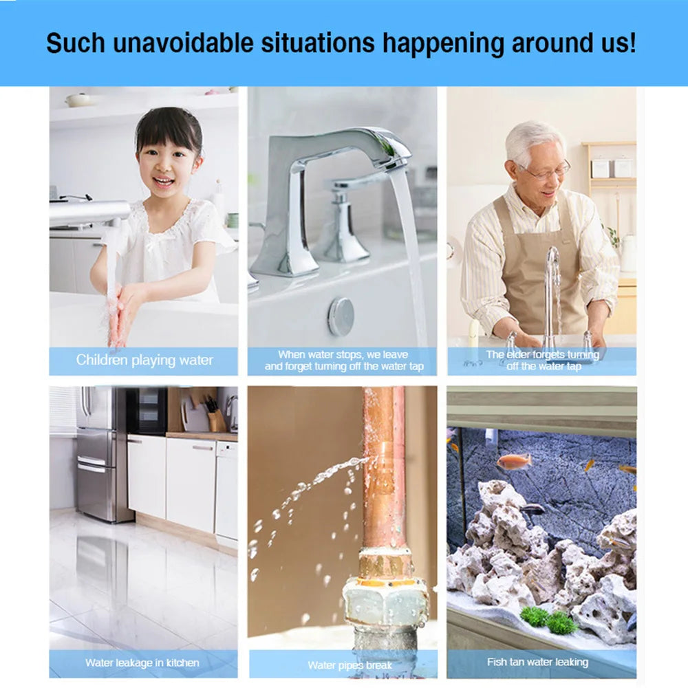 EWelink Zigbee Smart Water Leak Sensor Remote Monitor WiFi Water Overflow Level Detector Water Leak Sensor Security Sound Alarm