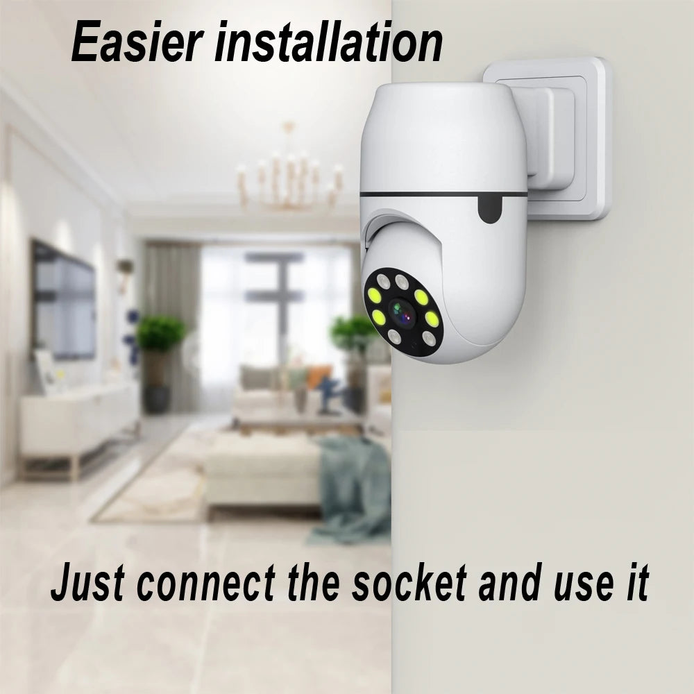 Smart Life Wireless Camera IP HD Tuya Human Auto Tracking Cctv Security Surveillance Color IR Night Vision Indoor Wifi Home Cam