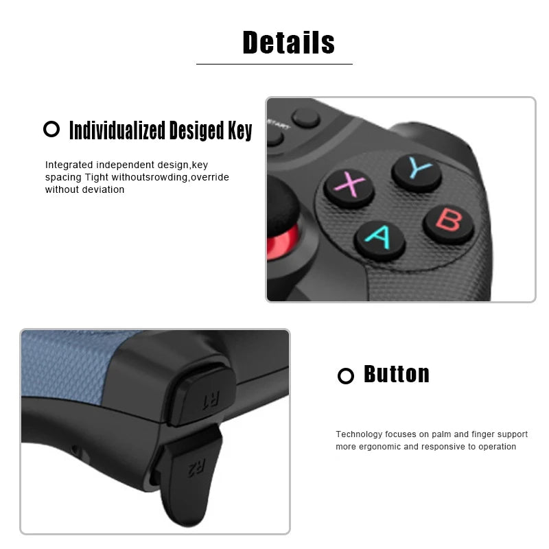 Wireless Gamepad Gaming Control Video Game Pad Controller For Mobile Android Cell Phone PC TV Box Joystick Gamer Cellphone Mando