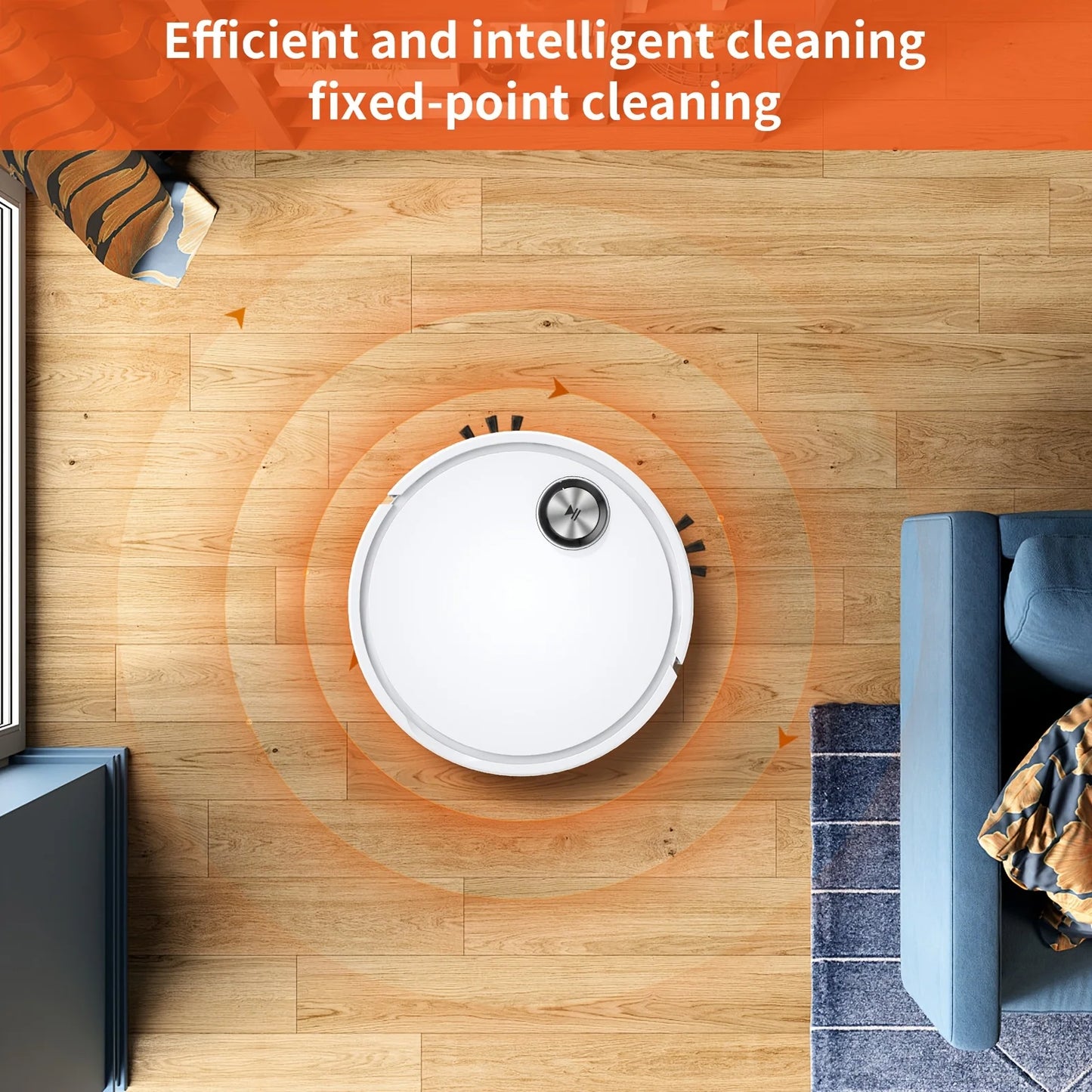 Smart robot vacuum cleaner with APP remote control, suitable for busy families, multi-functional floor cleaning sweeper
