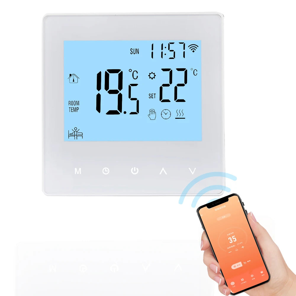 Smart Tuya WiFi Thermostat 3A/16A Digital Programmable Underfloor Heating Temperature Controller Intelligent Wall Thermostat