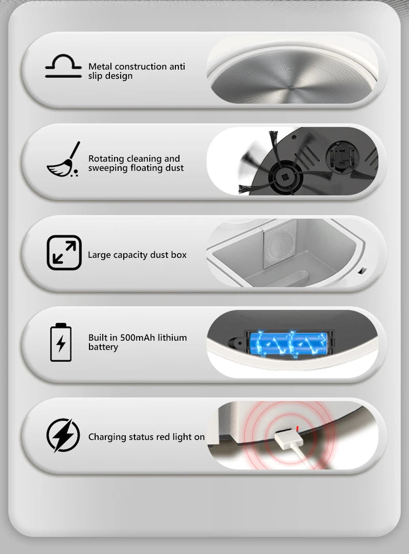 Xiaomi Smart Sweeping Robot 3-in-1 Smart Cleaner Household Rechargeable Fully Automatic Vacuum Cleaner 6000Pa Suction Pet Hair