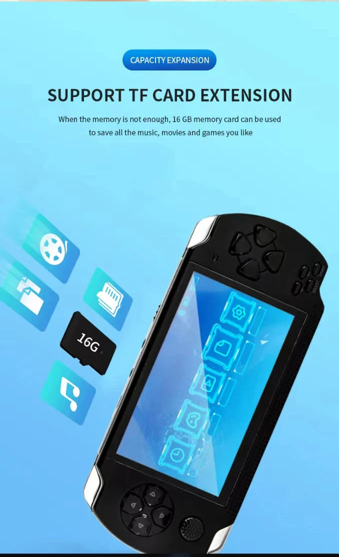 Handheld Portable Retro Video Game Console Videogame Arcade Player for Children Mini Machine Emulator Retrogame Gaming Station