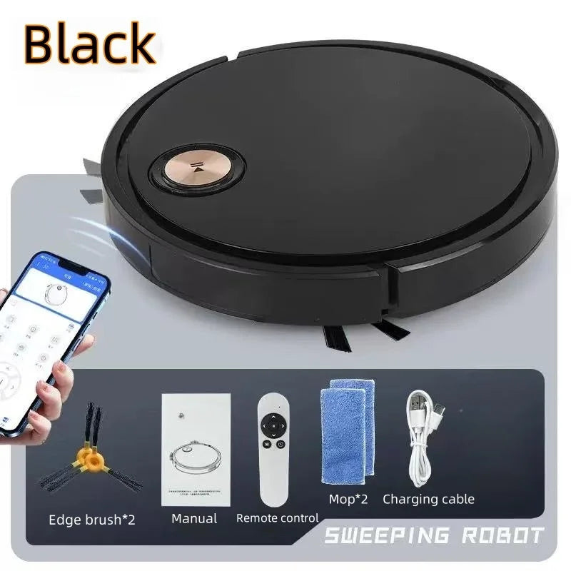 Smart robot vacuum cleaner with APP remote control, suitable for busy families, multi-functional floor cleaning sweeper