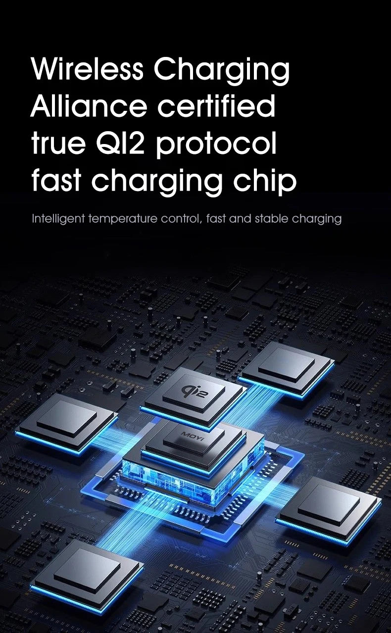 New Truly Qi2 3 In 1 Magsafe Magnetic Touch Button Wireless Charger For Android iPhone iWatch Airpods Fast Charging Dock Station