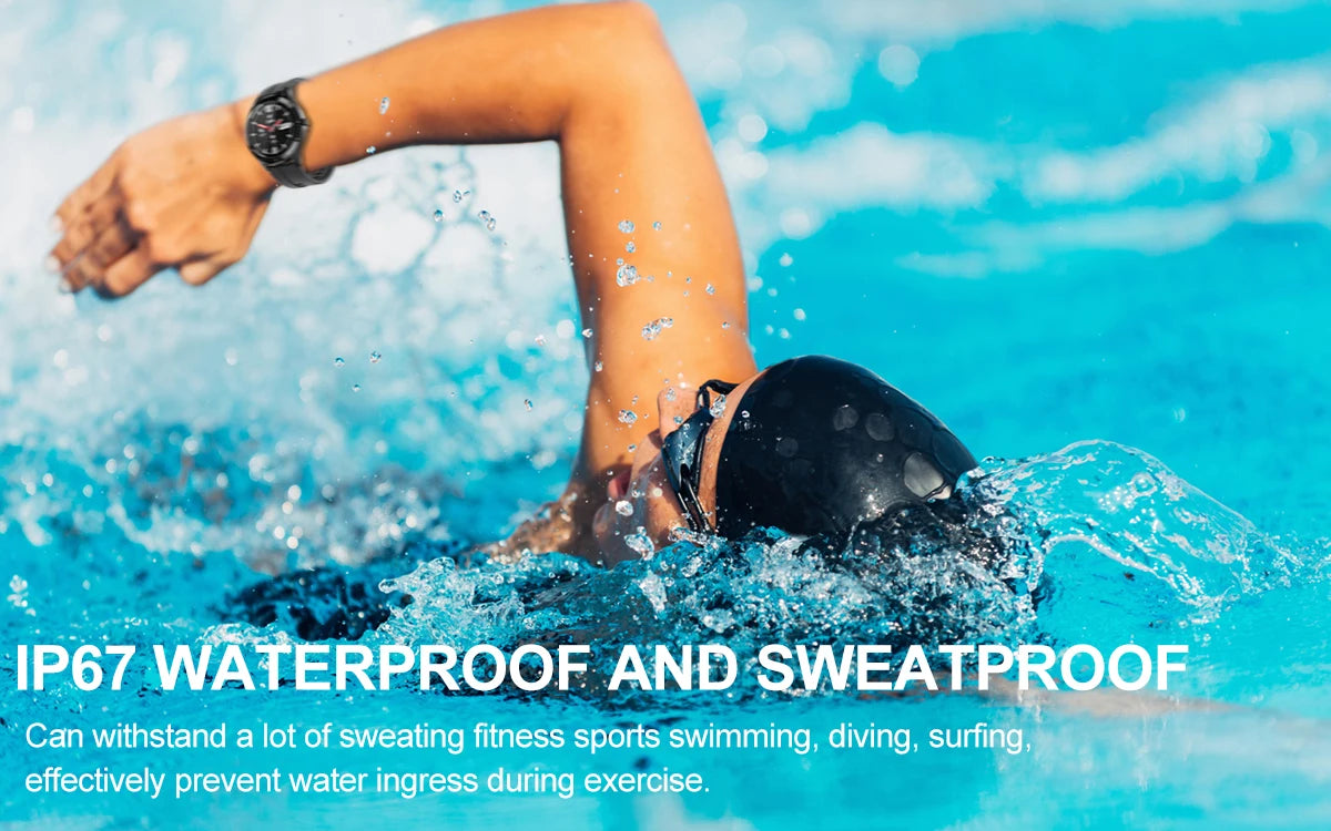 Fitness Tracker Smart Watch 1.28 Inch HD Display Sports Smartwatch Health Monitoring IP67 Waterproof Watches Men Women