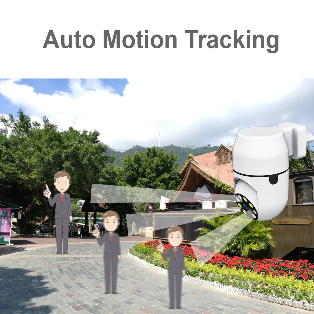 Smart Life Wireless Camera IP HD Tuya Human Auto Tracking Cctv Security Surveillance Color IR Night Vision Indoor Wifi Home Cam