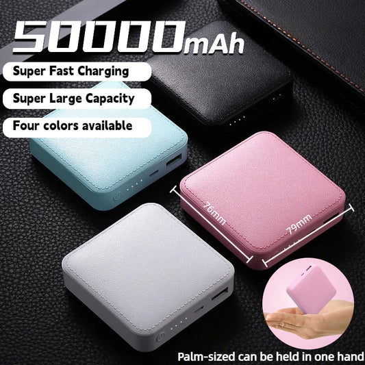 50000mAh Power Bank High Capacity Super Fast Charging Powerbank Portable Battery Charger Compact And Convenient Mini Power Bank